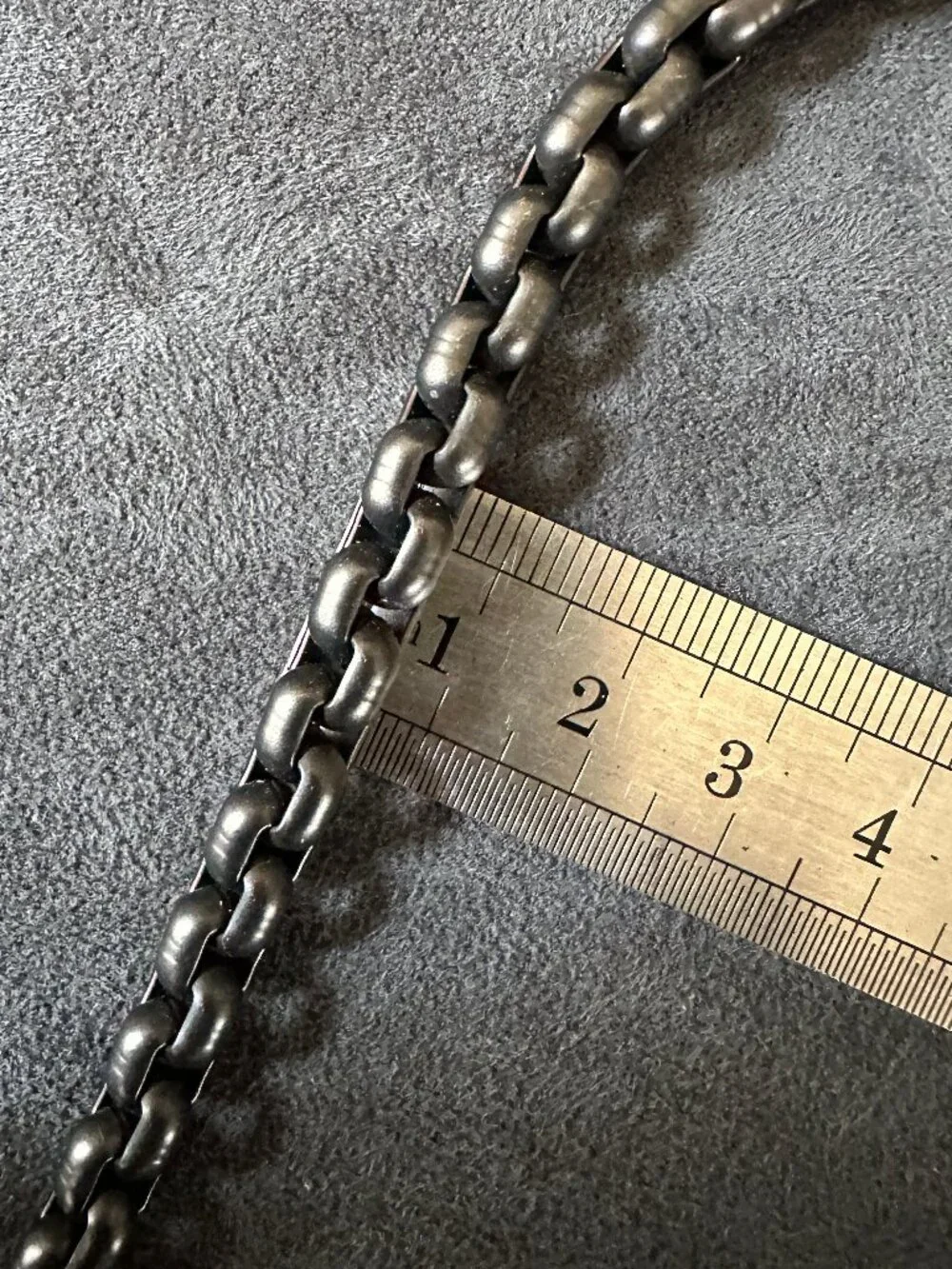 David Yurman Box Chain Bracelet w/ Stainless Steel & Sterling Silver, 7.3mm - 9